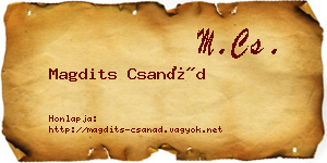 Magdits Csanád névjegykártya